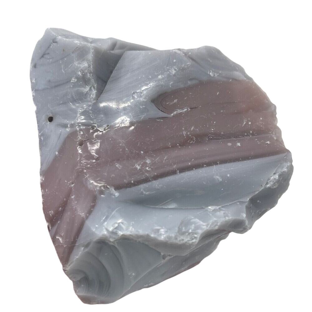 Gray Pink Layered Art Glass‎ Cullet Opaque Slag #5L133